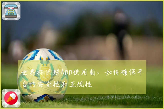 世界杯买球App使用前，如何确保平台的安全性和正规性